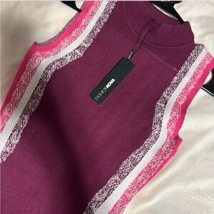 Pink and Purple Knit Dress